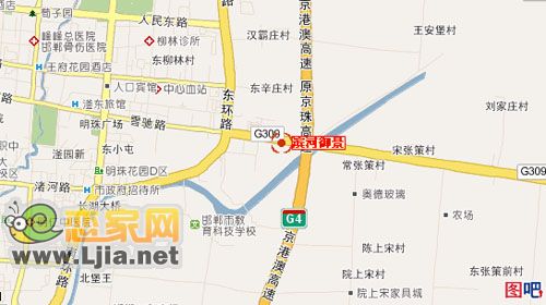 濱河御景位置示意圖