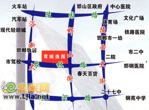 青城逸園位置示意圖