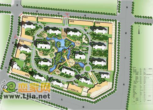 阿爾卡迪亞藍(lán)天城規(guī)劃設(shè)計方案總平面圖