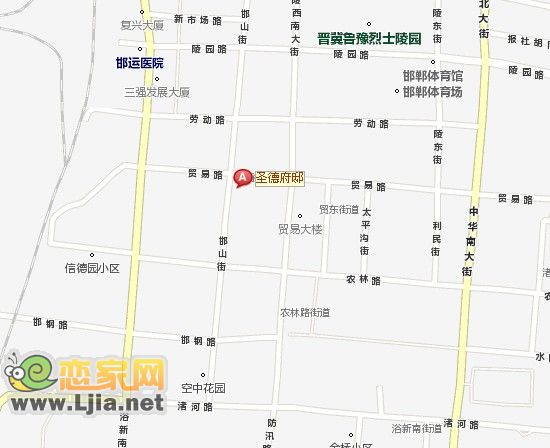 圣德府邸區(qū)位圖