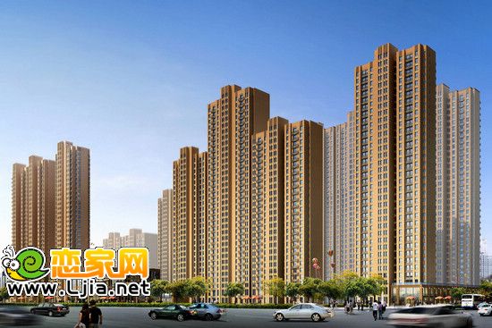 稽山御府天城沿環(huán)城西路透視圖