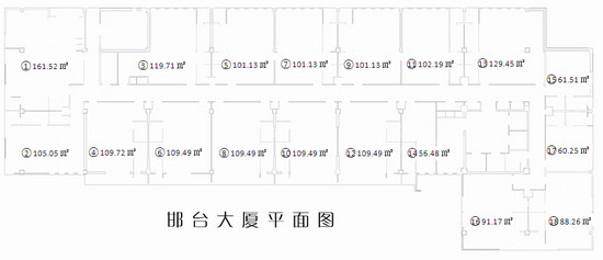邯臺大廈標(biāo)準(zhǔn)平面圖