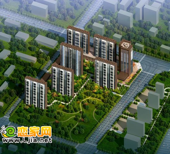 現(xiàn)代•奧城效果圖
