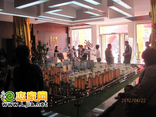 趙都新城武安售樓處內(nèi)部一角