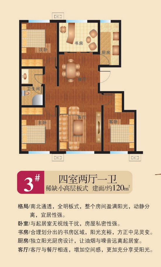 美羅城120平米戶型圖