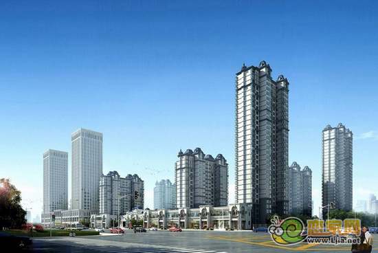 御景江山城沿街效果圖