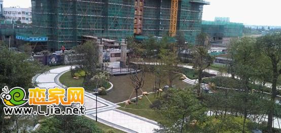 美的翰城項目園林實景圖