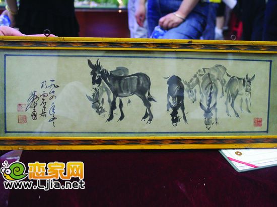 黃胄 六驢圖
