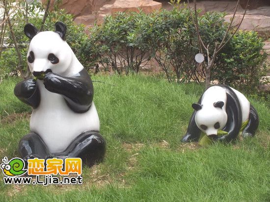 阿爾卡迪亞碧水灣景觀小品 熊貓