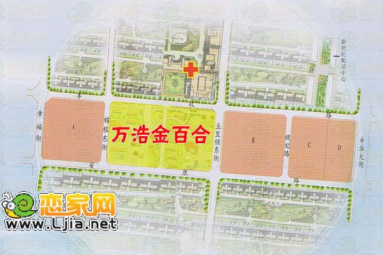 萬(wàn)浩金百合區(qū)位示意圖