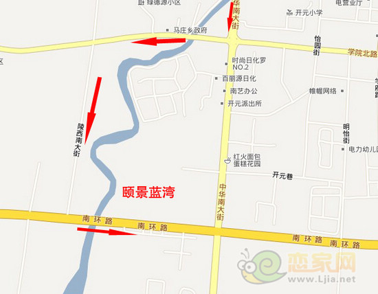頤景藍(lán)灣小編實(shí)地看房路線