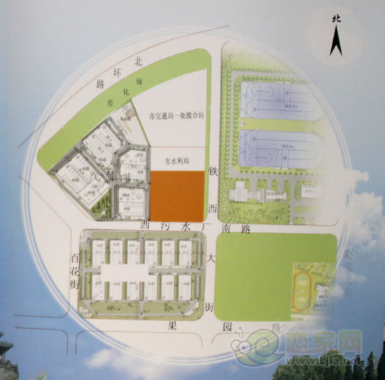 汽貿(mào)城東儲備地塊位置示意圖