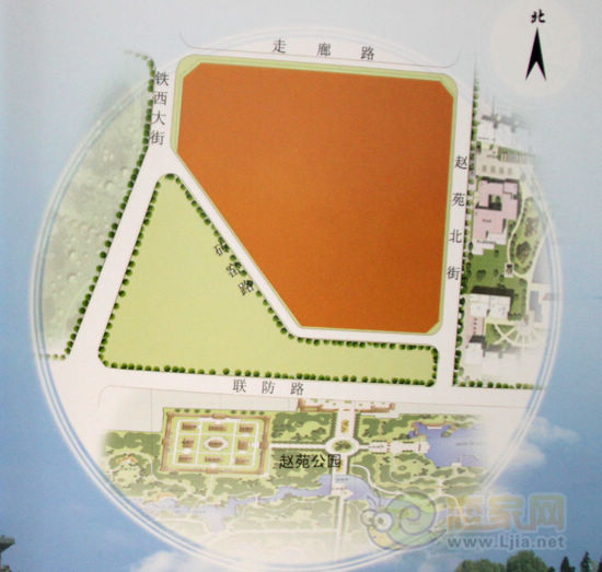 復(fù)興區(qū)磚窯路北儲備地塊位置示意圖