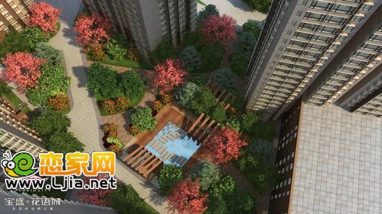 寶盛花語(yǔ)城景觀示意圖
