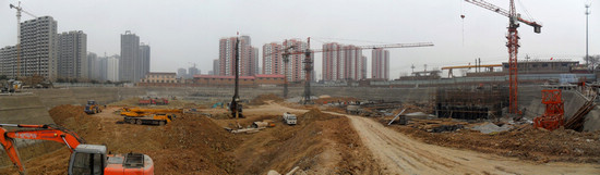 金色漫城工地全景圖