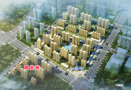 阿爾卡迪亞三期陽(yáng)光苑區(qū)位圖