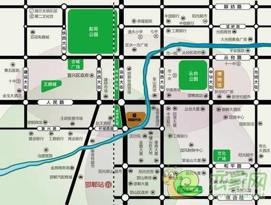 財(cái)智天地區(qū)位圖