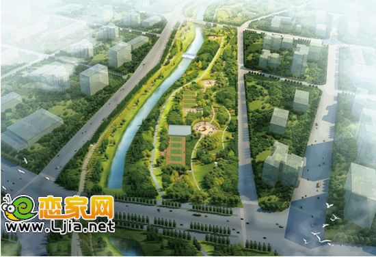 支漳河規(guī)劃設(shè)計(jì)效果圖