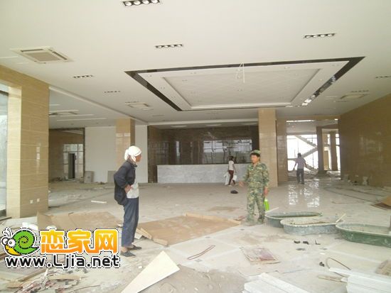 萬浩錦河灣售樓部內部進度