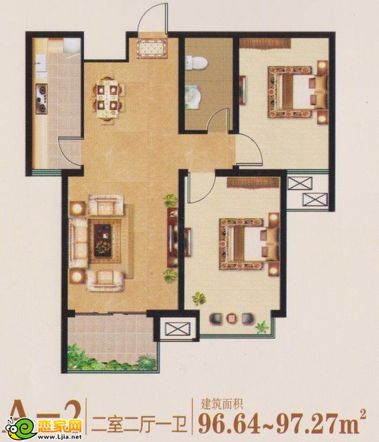 A—2 三室兩廳一衛(wèi)