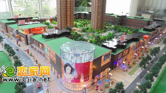 叢臺花園沿街商鋪沙盤
