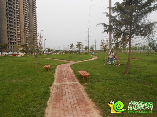 圣水湖畔沿支漳河綠化景觀帶實(shí)景