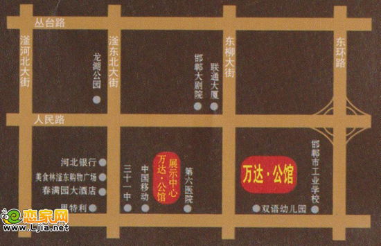 萬達(dá)公館區(qū)位圖