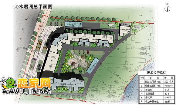 沁水君瀾總平面圖