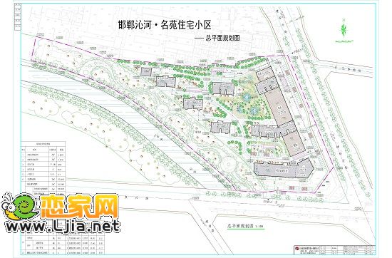 沁河名苑建設(shè)工程設(shè)計(jì)方案總平面圖