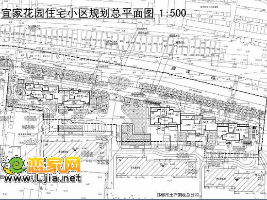 邯鄲宜家花園住宅小區(qū)規(guī)劃總平面圖
