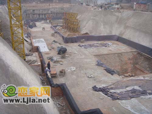 旺景苑項目北側(cè)工地工程進(jìn)展圖