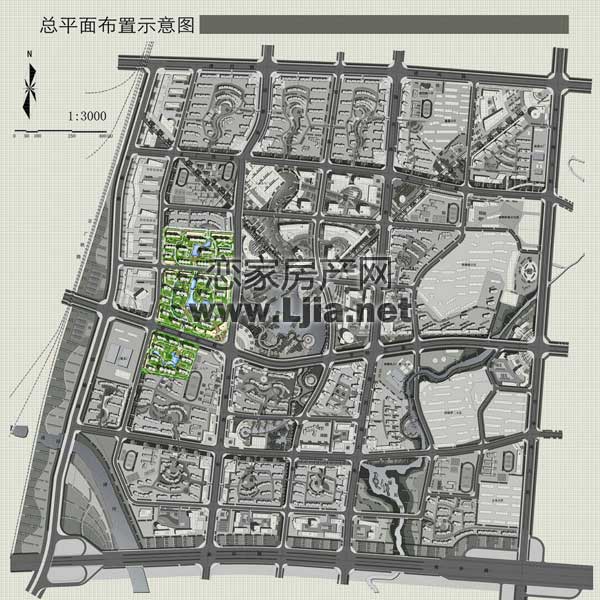 邯鄲榮盛阿爾卡迪亞的區(qū)位規(guī)劃圖