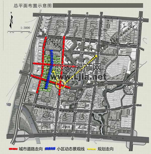 邯鄲榮盛阿爾卡迪亞的區(qū)位規(guī)劃圖