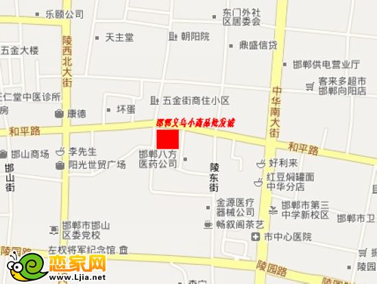 邯鄲·義烏小商品批發(fā)城區(qū)位圖