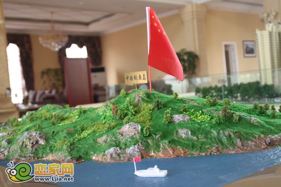 月亮灣售樓部釣魚(yú)島沙盤(pán)