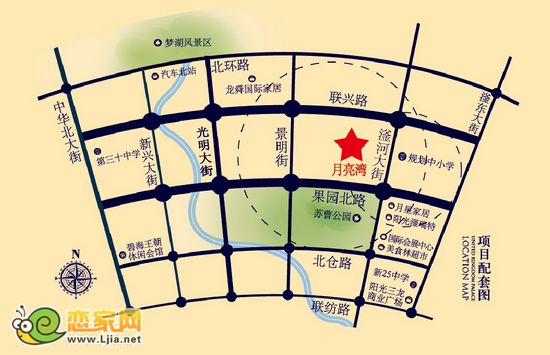 潤實(shí)·月亮灣區(qū)位圖