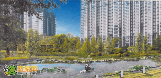 楓景華庭園林效果圖