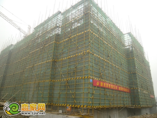 江泉大廈工程實景圖，出地面4層（2012.10.26）