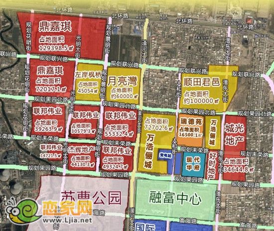 北部新區(qū)新住宅項目區(qū)位圖