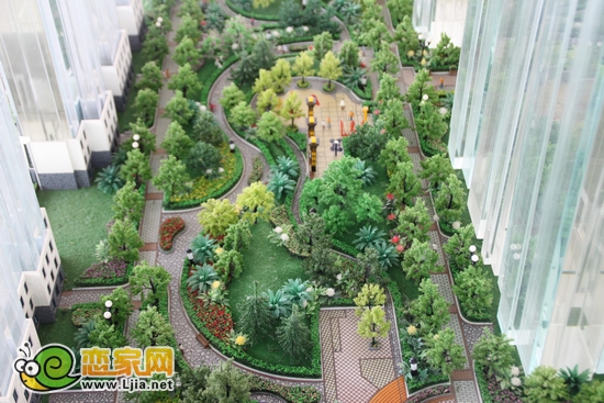 現(xiàn)代奧城園林沙盤圖