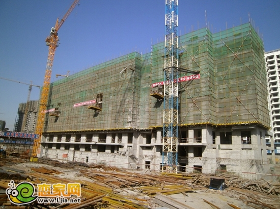 現(xiàn)代華府6號(hào)樓出地面8層，廉租房出地面8層（2012.11.13）