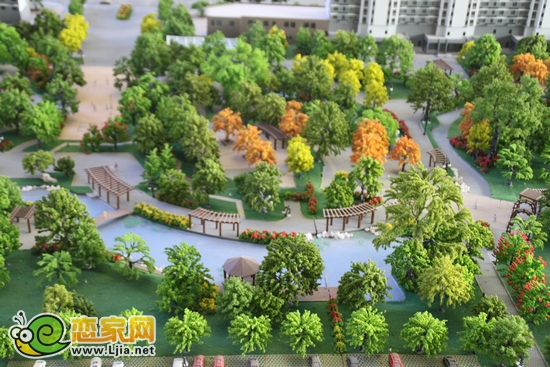 萬浩儷城園林沙盤圖