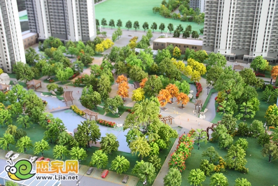 萬浩儷城園林沙盤圖