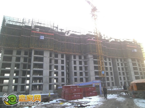 現(xiàn)代奧城項目2號樓出地面10層（2013.1.25）