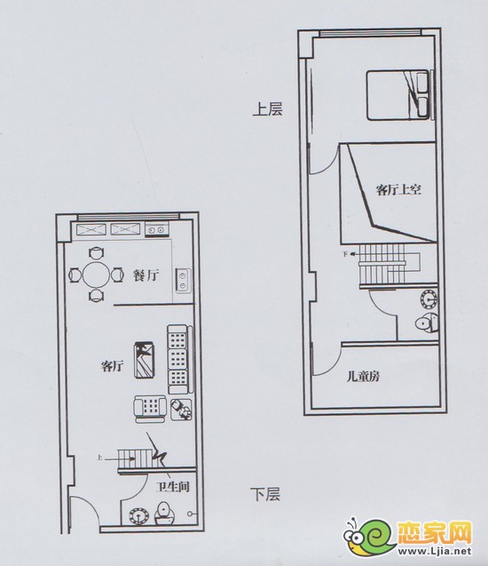 名仕公館lotf戶型 A戶型 建筑面積48平米 使用面積82平米