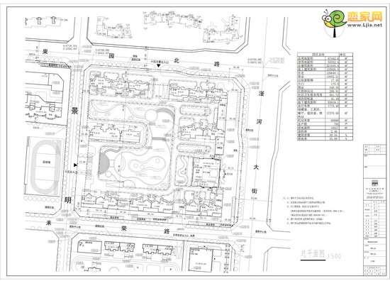 御景江山城S4地塊建設(shè)工程設(shè)計方案總平面圖