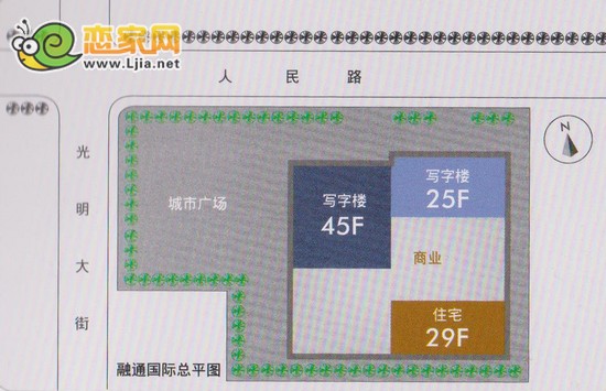 融通國(guó)際總平面圖