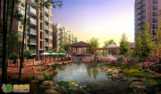華浩活力城項(xiàng)目水系景觀效果圖