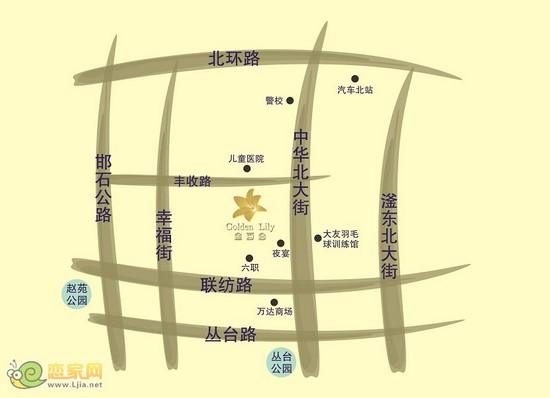 金百合項目區(qū)位圖