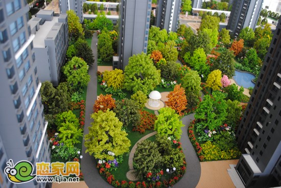 金百合項目園林景觀沙盤圖
